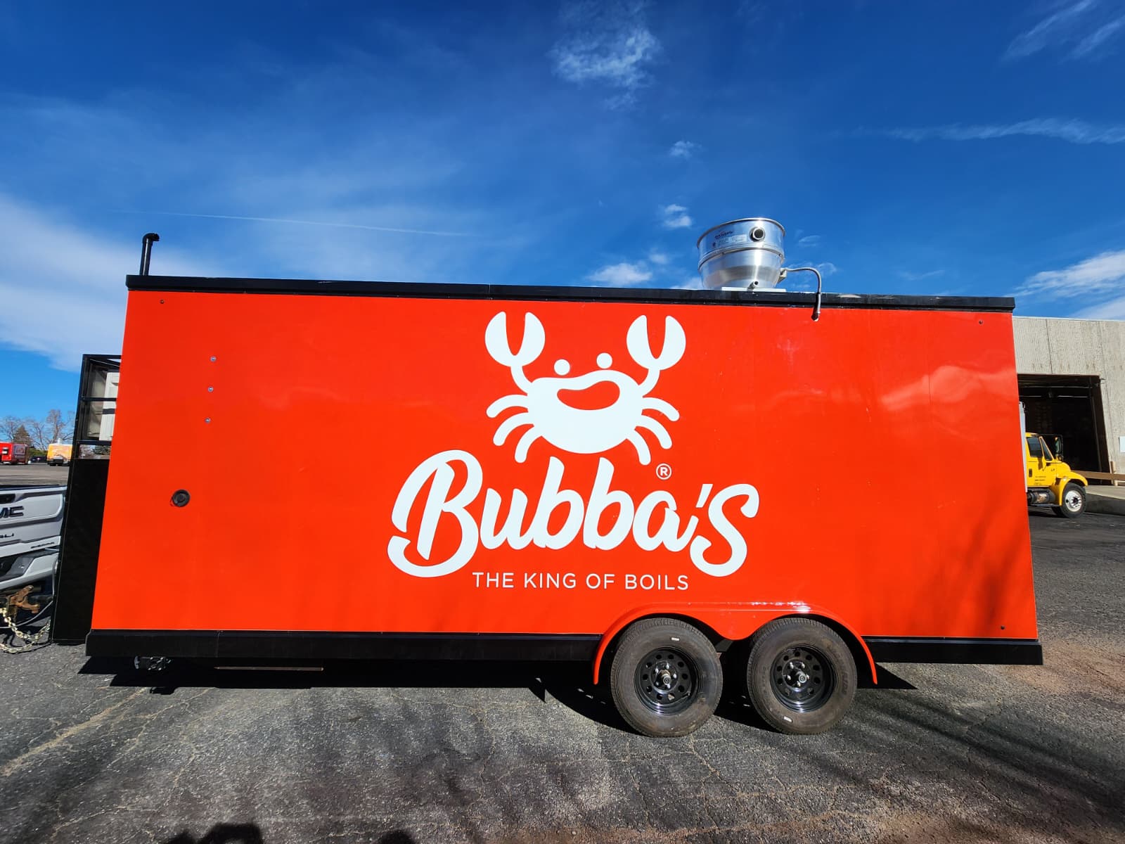 Bubba's King of Boils seafood trailer wrap in Denver by Wrapido Denver